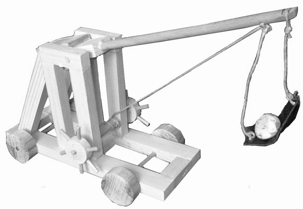 Maquette de petit tr&eacute;buchet, (ou bible) Jeux / jouets