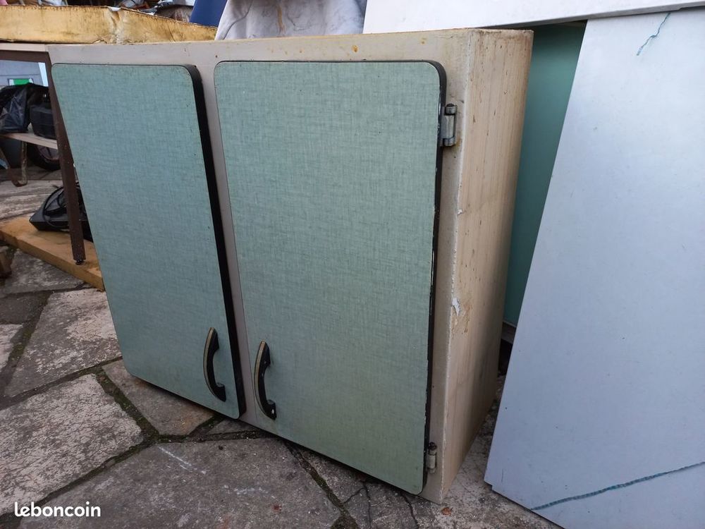 Meuble cuisine formica-meuble cuisine vintage- ancien-placar Meubles