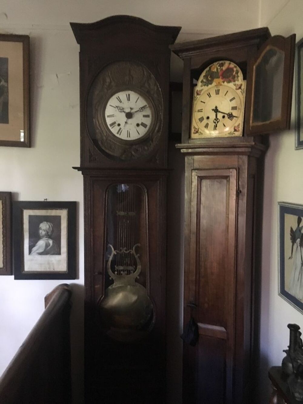 Horloges comtoises anciennes XIX &eacute;me Meubles