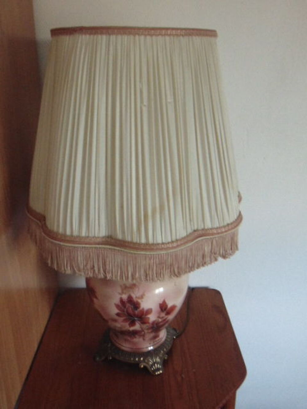 ?? Lampe vintage sign&eacute;e DRIMMER ? C&eacute;ramique &amp; laiton (ann&eacute;e Décoration