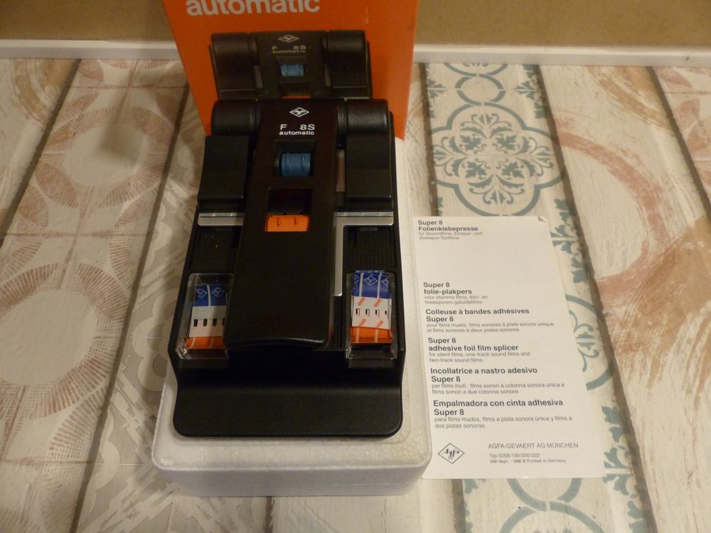 Colleuse Super 8 - Klebepresse F8S Automatic Agfa Photos/Video/TV