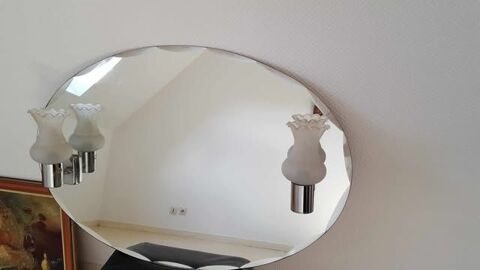  Miroir ovale cisel globes cristal tulipe  N 1123 25 Beaune (21)