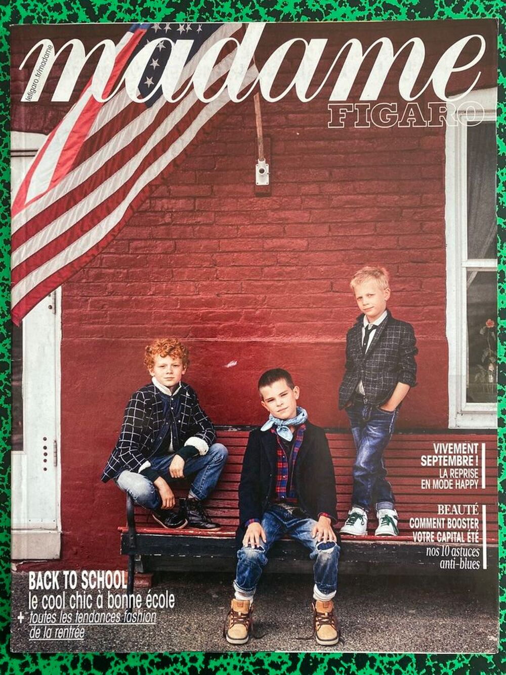 MADAME FIGARO n&deg;22088 14/08/2015 BACK TO SCHOOL Sp&eacute;cial enfa Livres et BD