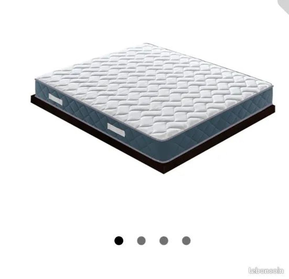 Ensemble lit 140x200 avec matelas &agrave; m&eacute;moire de forme Meubles