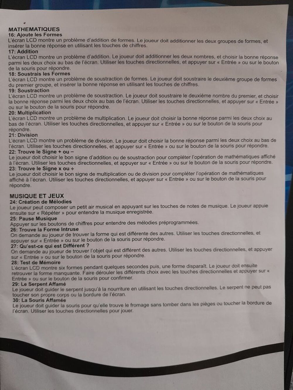 jeu &eacute;ducatif Jeux / jouets