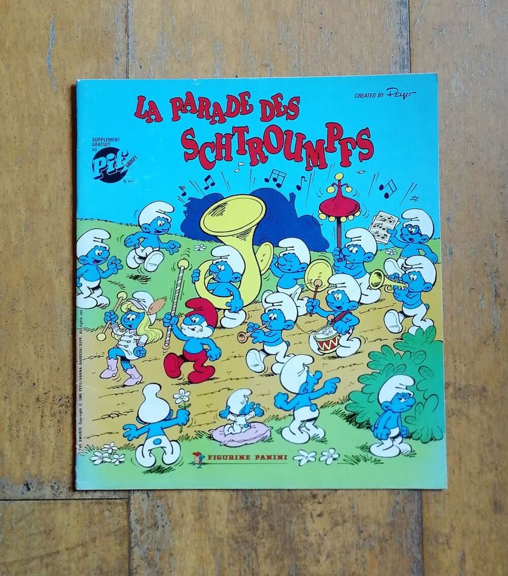 Album La parade des Schtroumpfs Panini avec bon de commande 