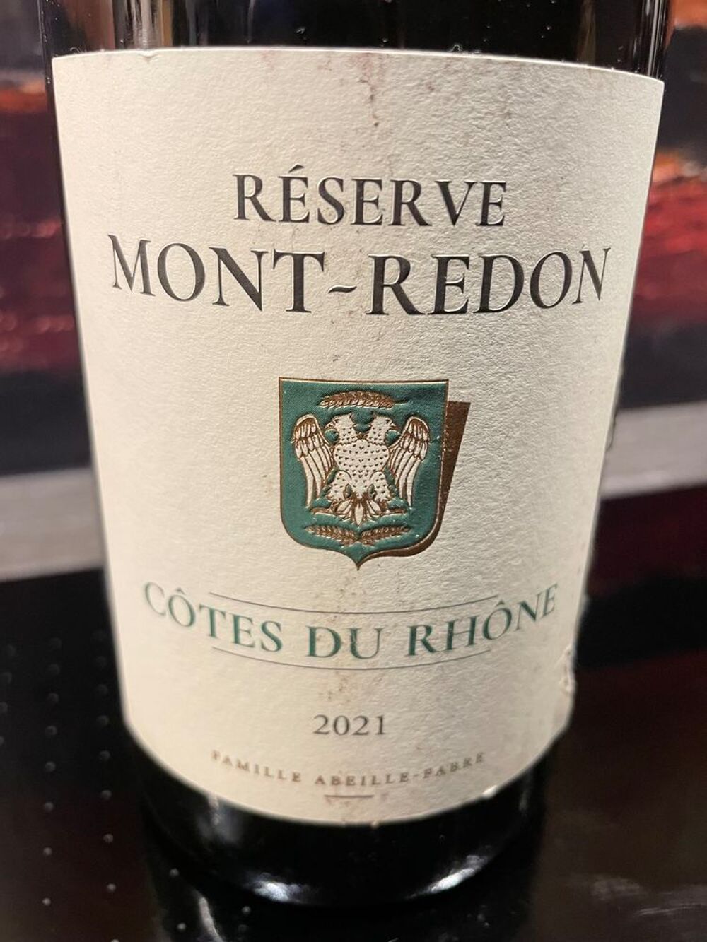 1 Bt Cote du Rhone Chateau MONT-REDON Reserve 2021 Blanc Cuisine