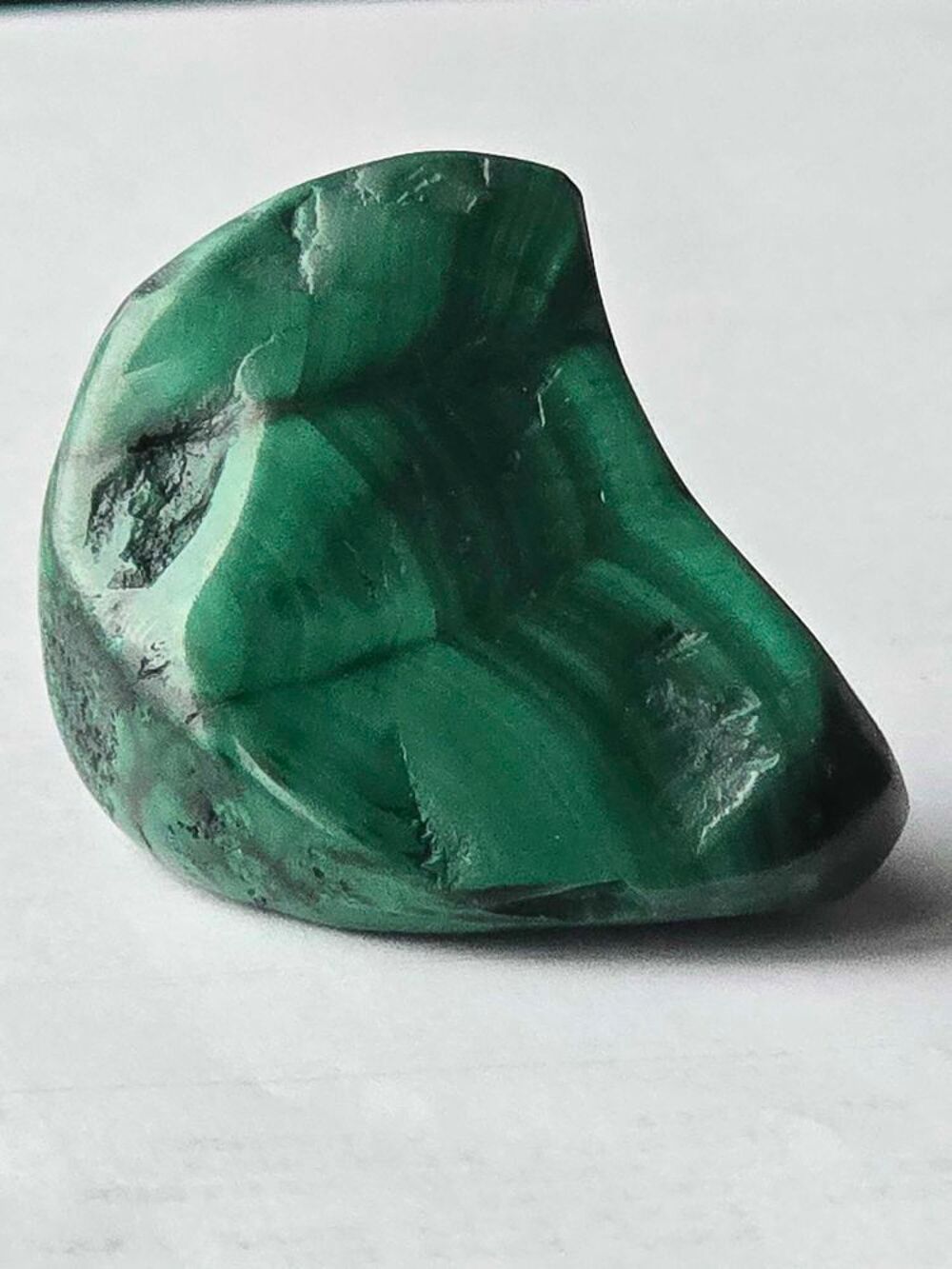Pierre Malachite Naturelle Polie 53g Katanga RDC-Min&eacute;ral de Collection 