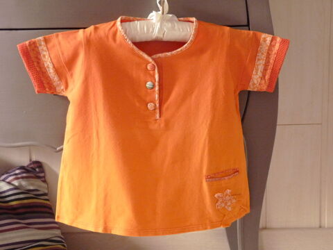 T-shirt Clayeux 6 ans fille orange tbe 5 Brienne-le-Chteau (10)