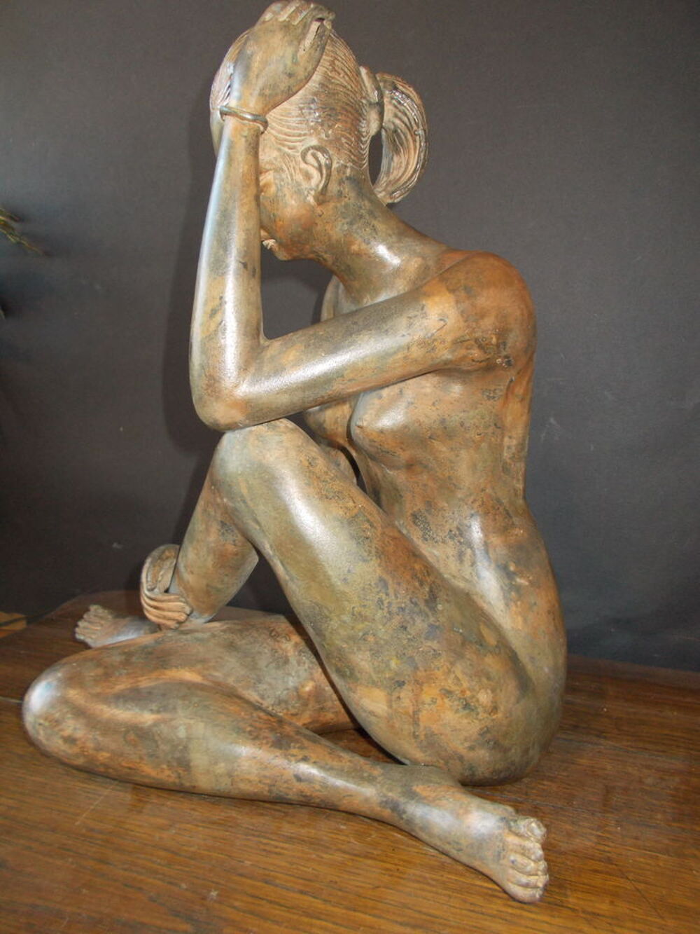 Statue bronze femme Décoration
