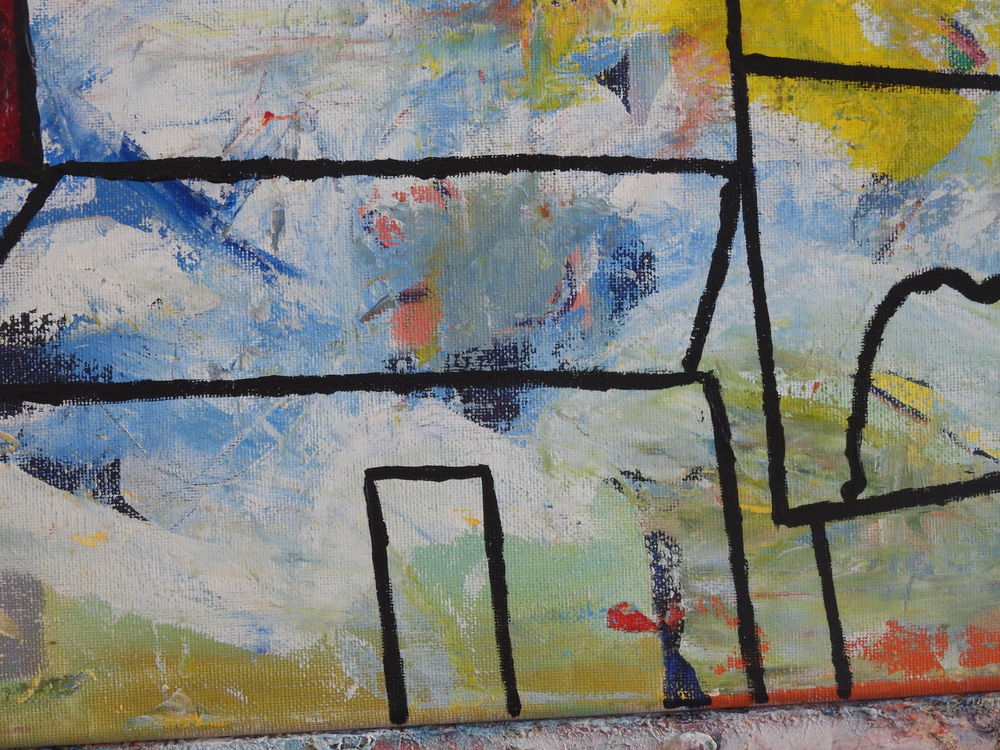 Tableau acrylique sur toile - Le viaduc et le village Décoration