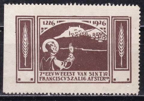 Timbres VIGNETTE-Saint Franois d'Assise-1926 1 Lyon 5 (69)