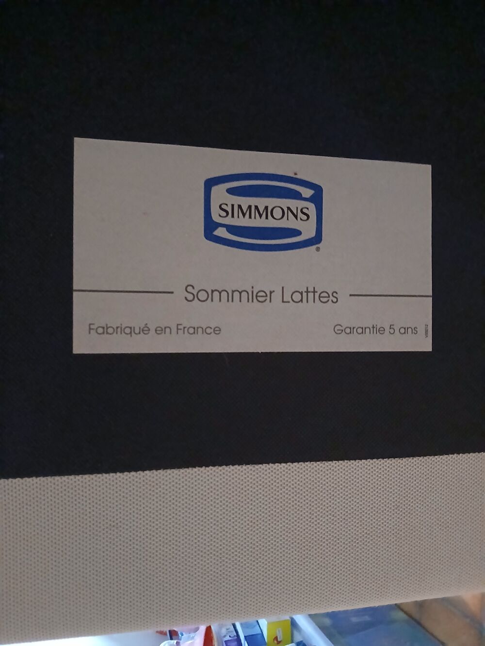 Sommier tapissier 140&times;200 Simmons Meubles