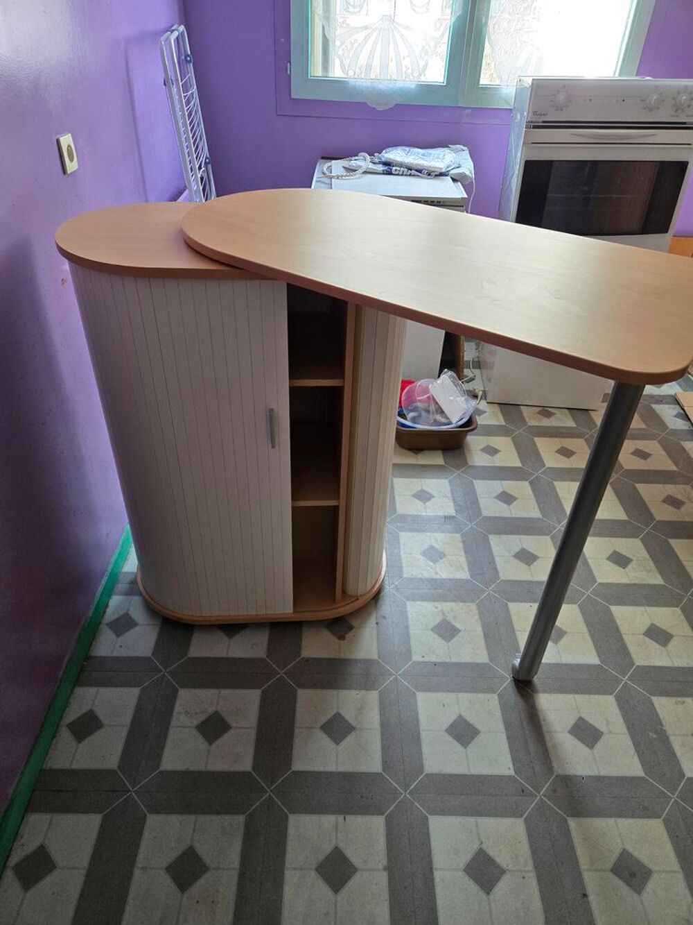 Table de Cuisine Ch&ecirc;ne naturel prix 40€ Meubles