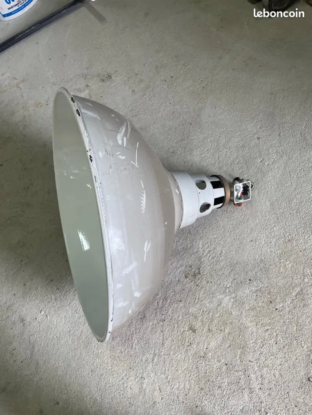 2 X Lampes industrielle ann&eacute;e 1970 M&eacute;tal 72 cm diam&egrave;tre Décoration