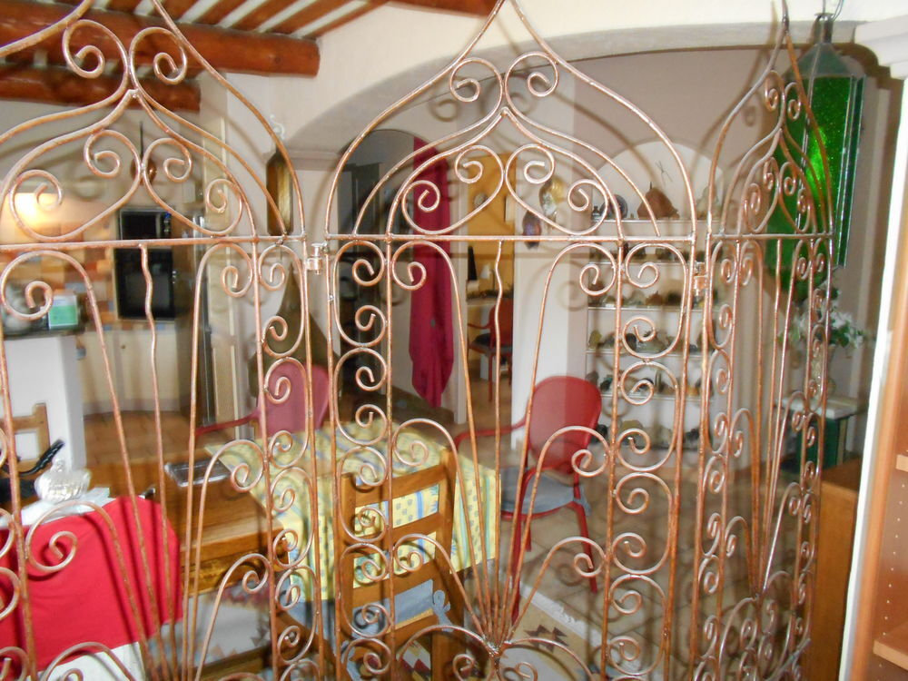 Paravent en fer forg&eacute; Décoration