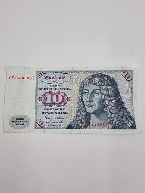 Ancien billet de banque de 10 Zehn Deutsche Mark 3 Vulbens (74)