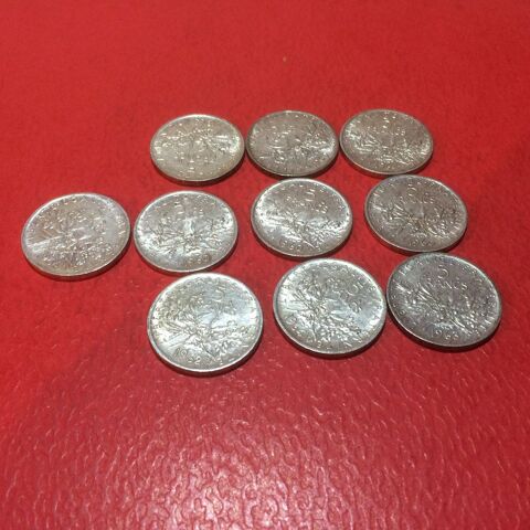 Pices de 5F argent 1960.
60 Livin (62)