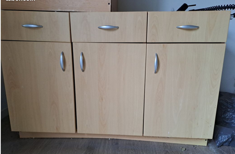 Meuble de cuisine 120 cm bois + meuble de four 60 Lille (59)