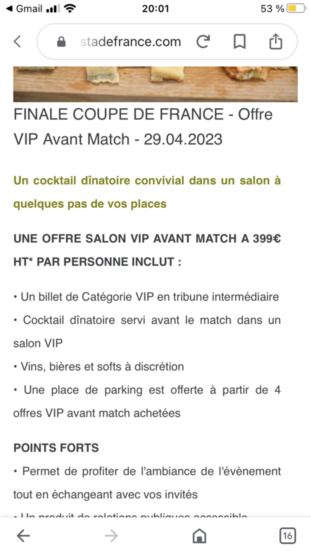 Finale coupe de France Sports