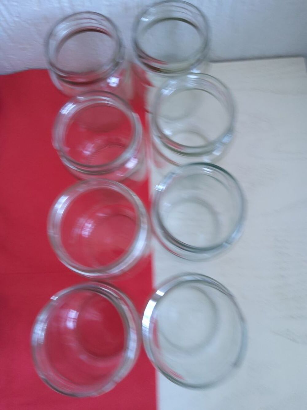 12 PETITS POTS en verre Electroménager