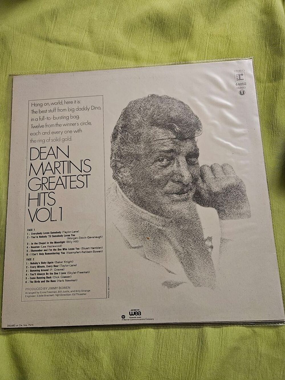Dean Martin vinyle 33t? Dean Martin's Greatest Hits Vol. 1 CD et vinyles