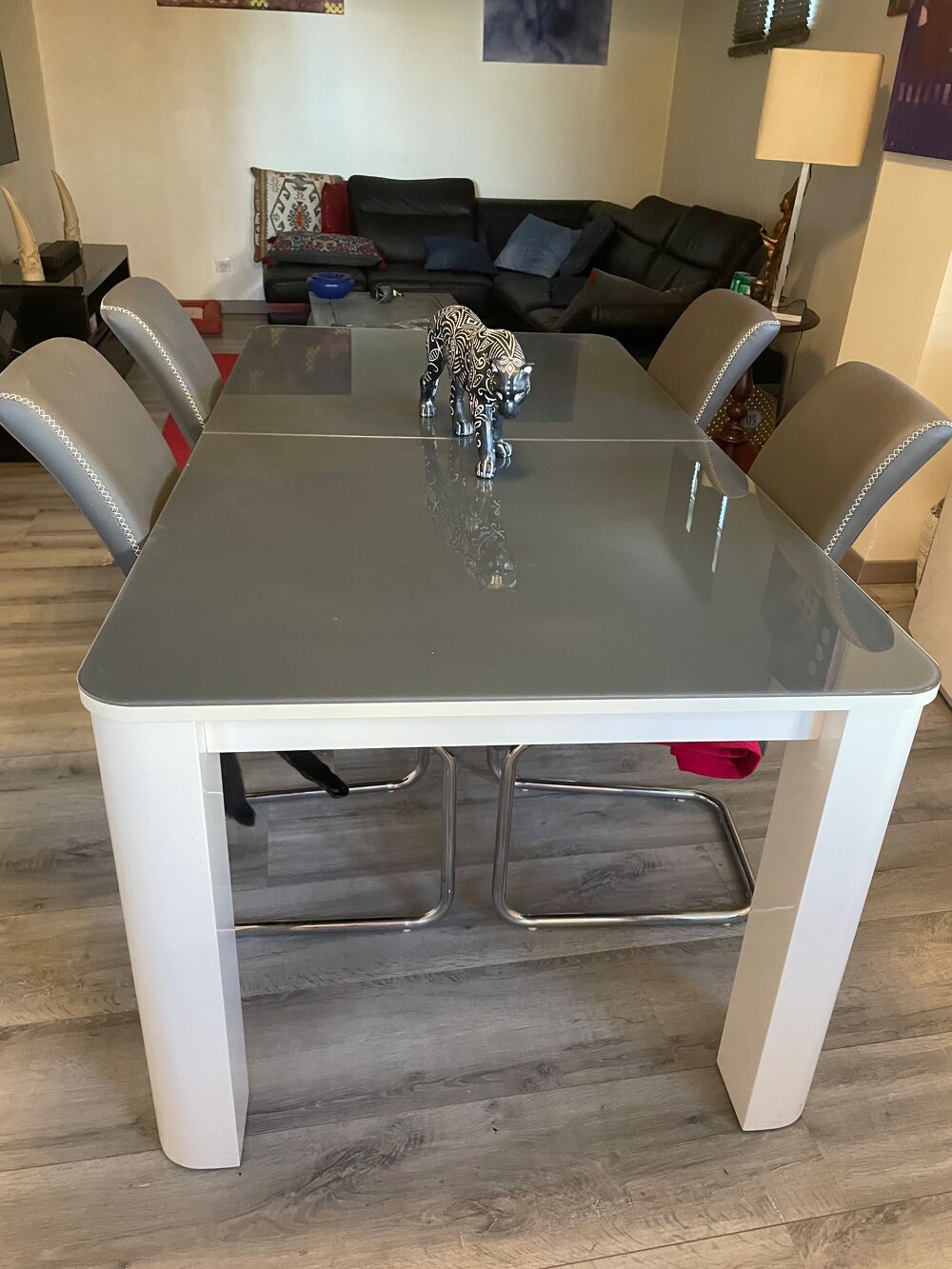 salle &agrave; manger compl&egrave;te buffet table chaises moderne Meubles