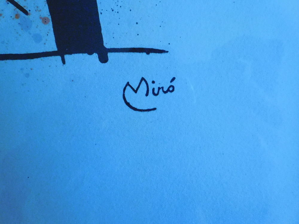 Lithographie originale Joan Miro 