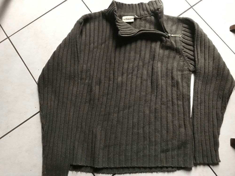 PULL KAKI CHAUD Taille 14 ANS Vêtements enfants