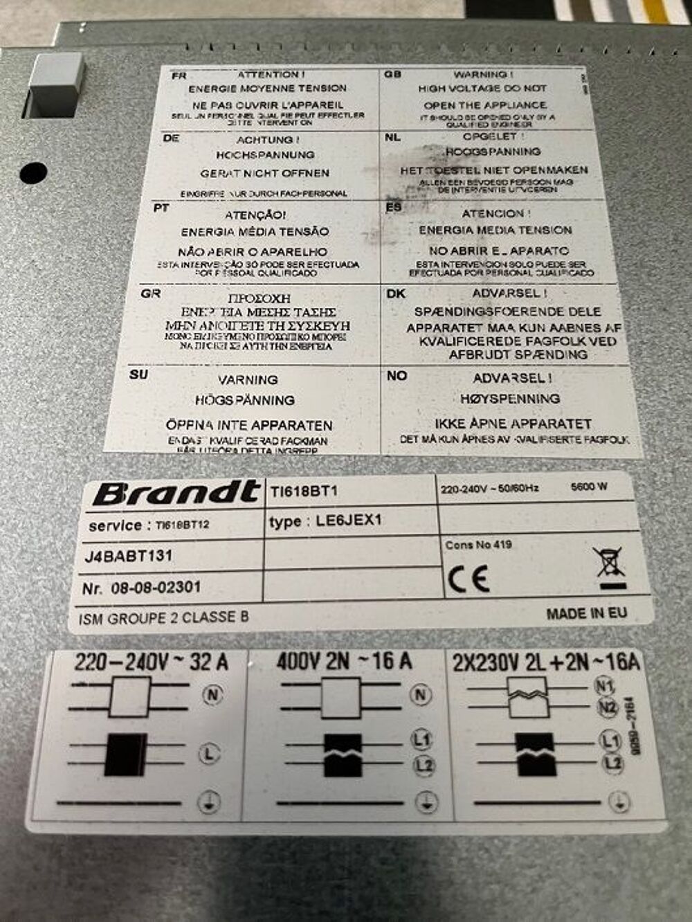 Plaque de cuisson induction Brandt Electroménager