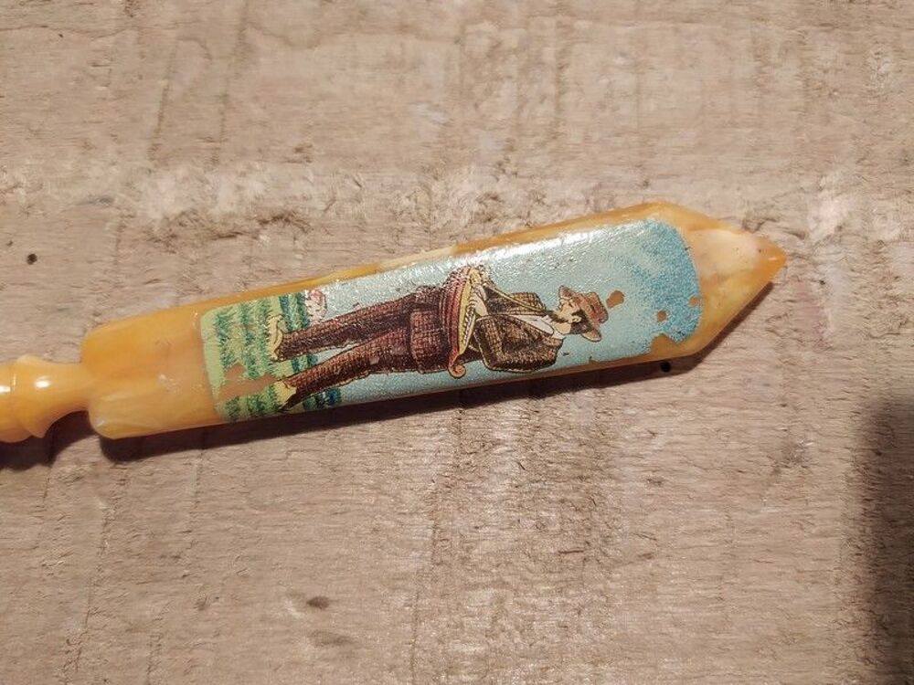 Ancien Porte Plume Souvenir de la Bourboule Auvergne Vielle 