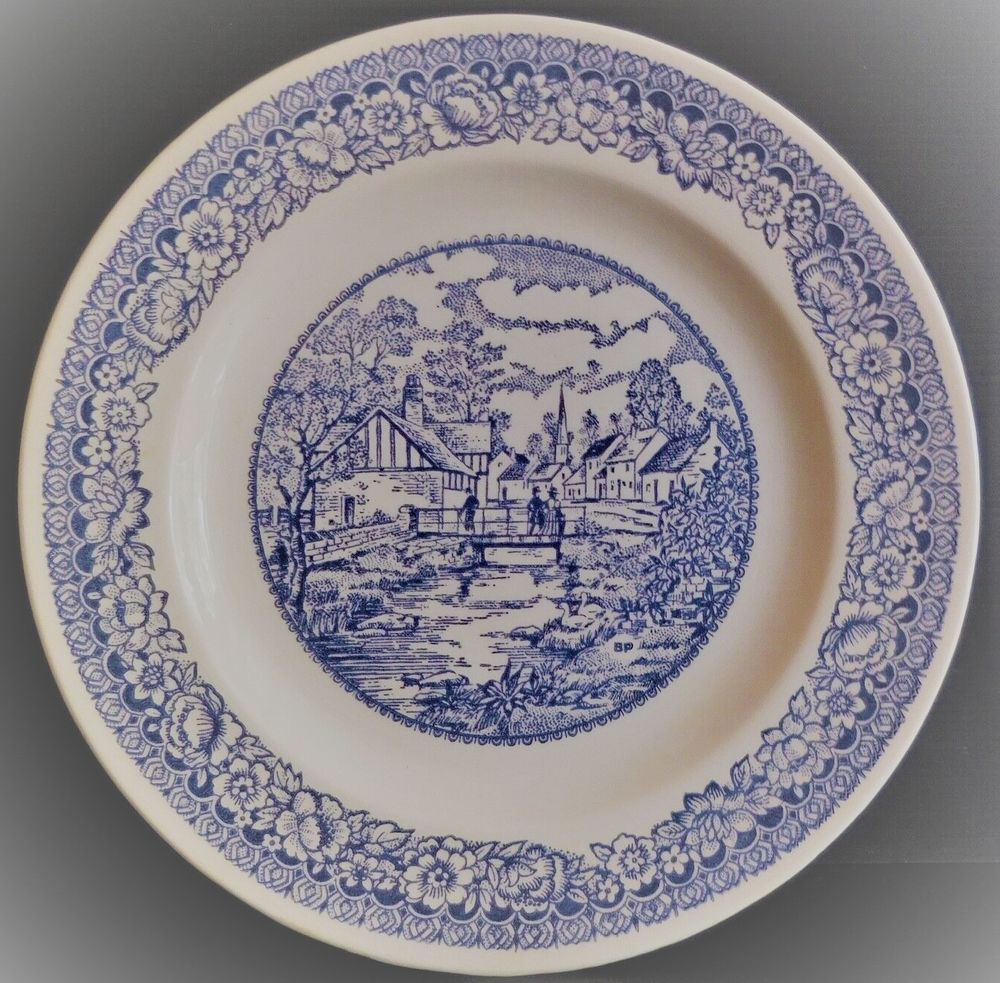 6 Assiettes BP Bleues Cuisine