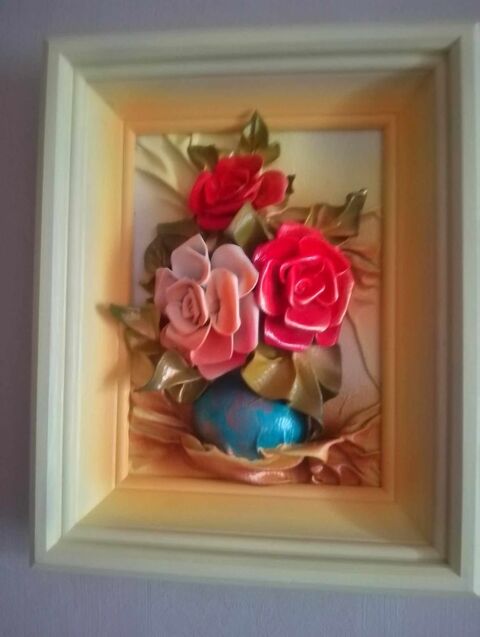 Tableau avec D�coration Fait Main en Cuir 25 La Fert�-Alais (91)