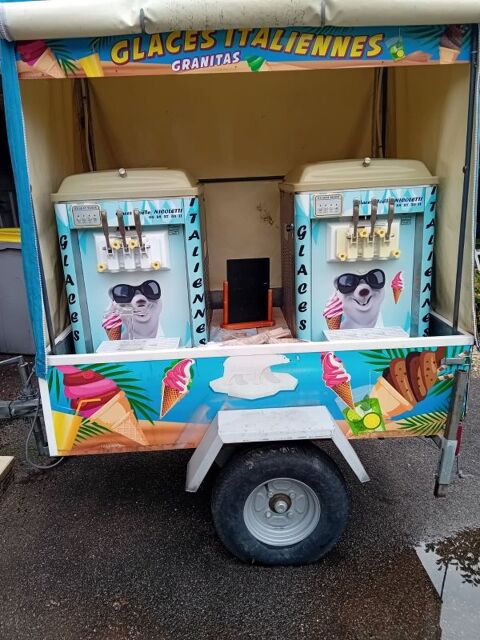 Remorque contant 2 machines a glaces italiennes 5000 90300 Valdoie