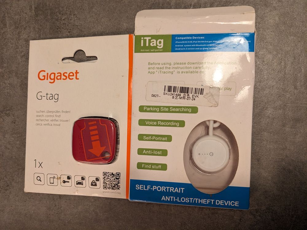 2 tags traceur &eacute;lectronique Localisateur de suivi anti perte Matériel informatique