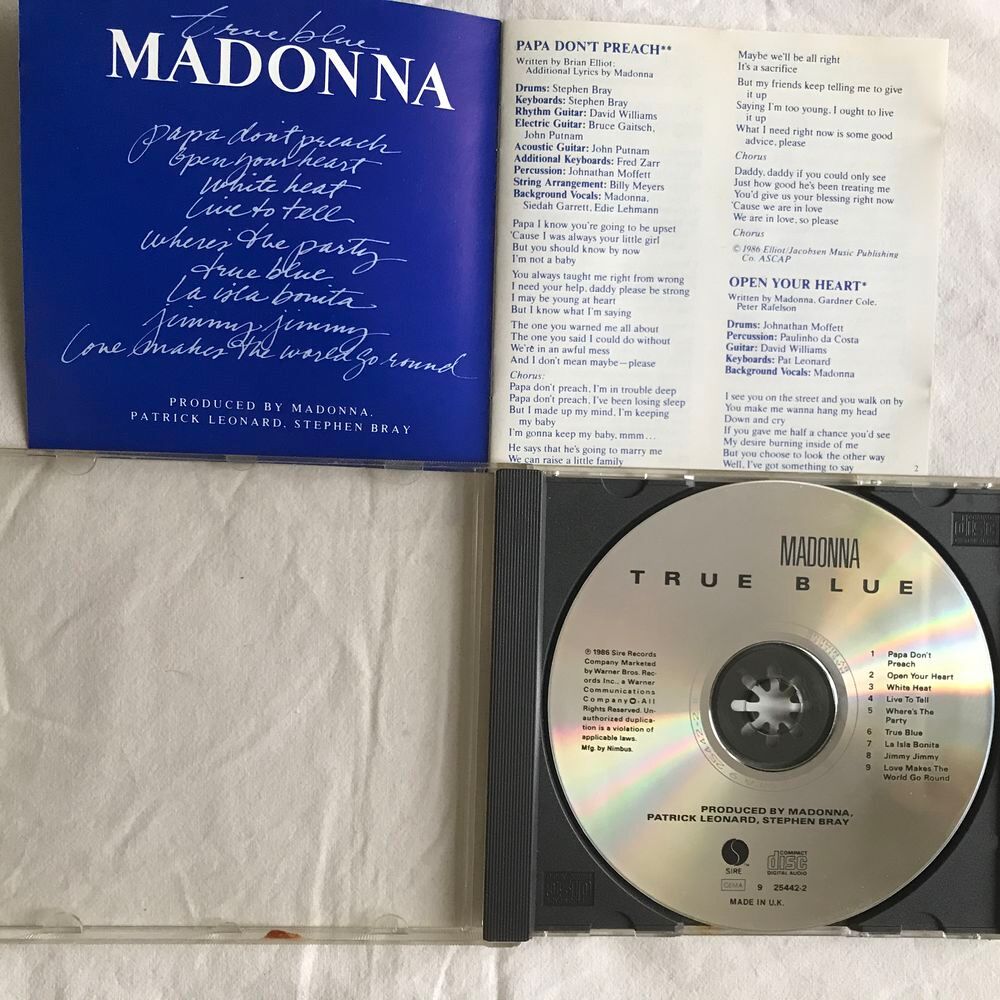 CD Madonna True Blue CD et vinyles