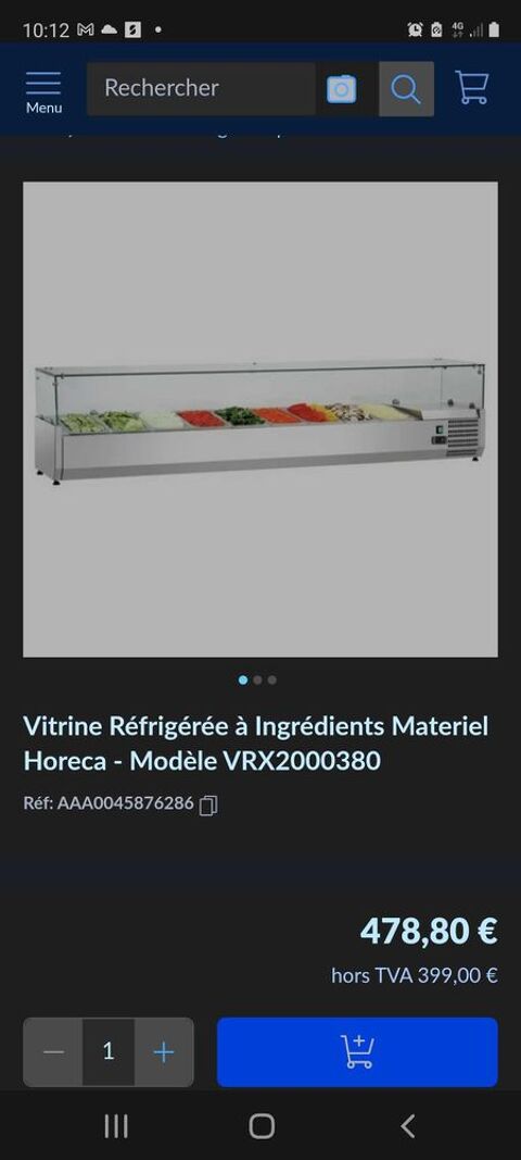 saladette r&eacute;frig&eacute;r&eacute;e 400 76000 Rouen