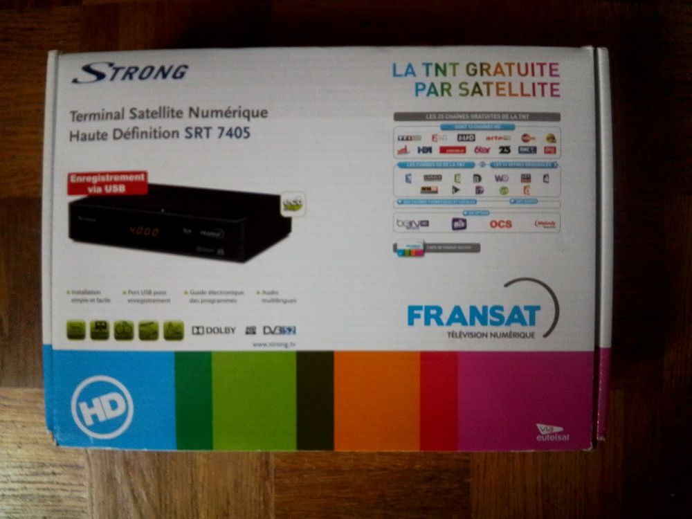D&eacute;codeur satellite FRANSAT TNT STRONG Photos/Video/TV