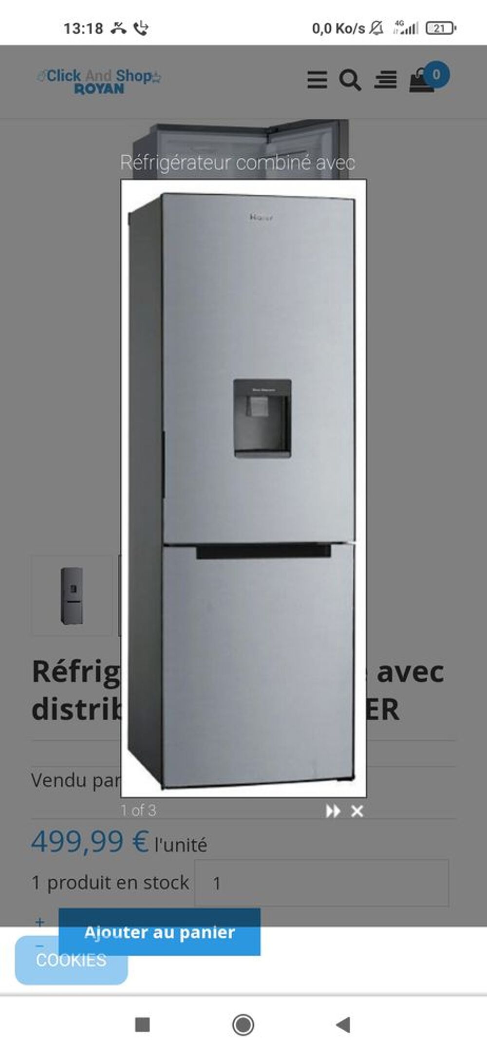 Frigo HAIER &agrave; r&eacute;par&eacute; ! Electroménager