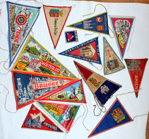 Fanions ancien Touring Club de France Cyclisme Sport vintage 15 Issy-les-Moulineaux (92)