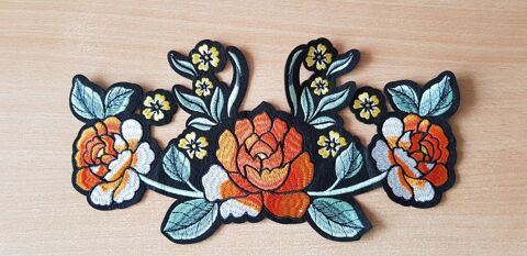 �cusson brod� bouquet de fleur taille XL n�2 7 Carnon Plage (34)