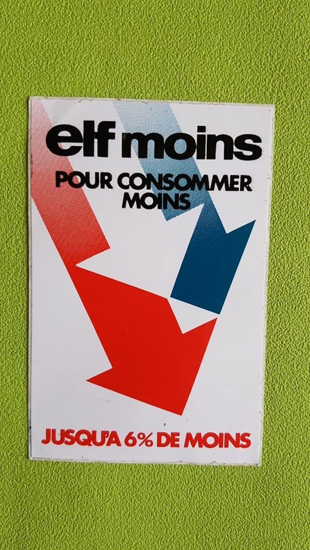 AUTOCOLLANT ELF 