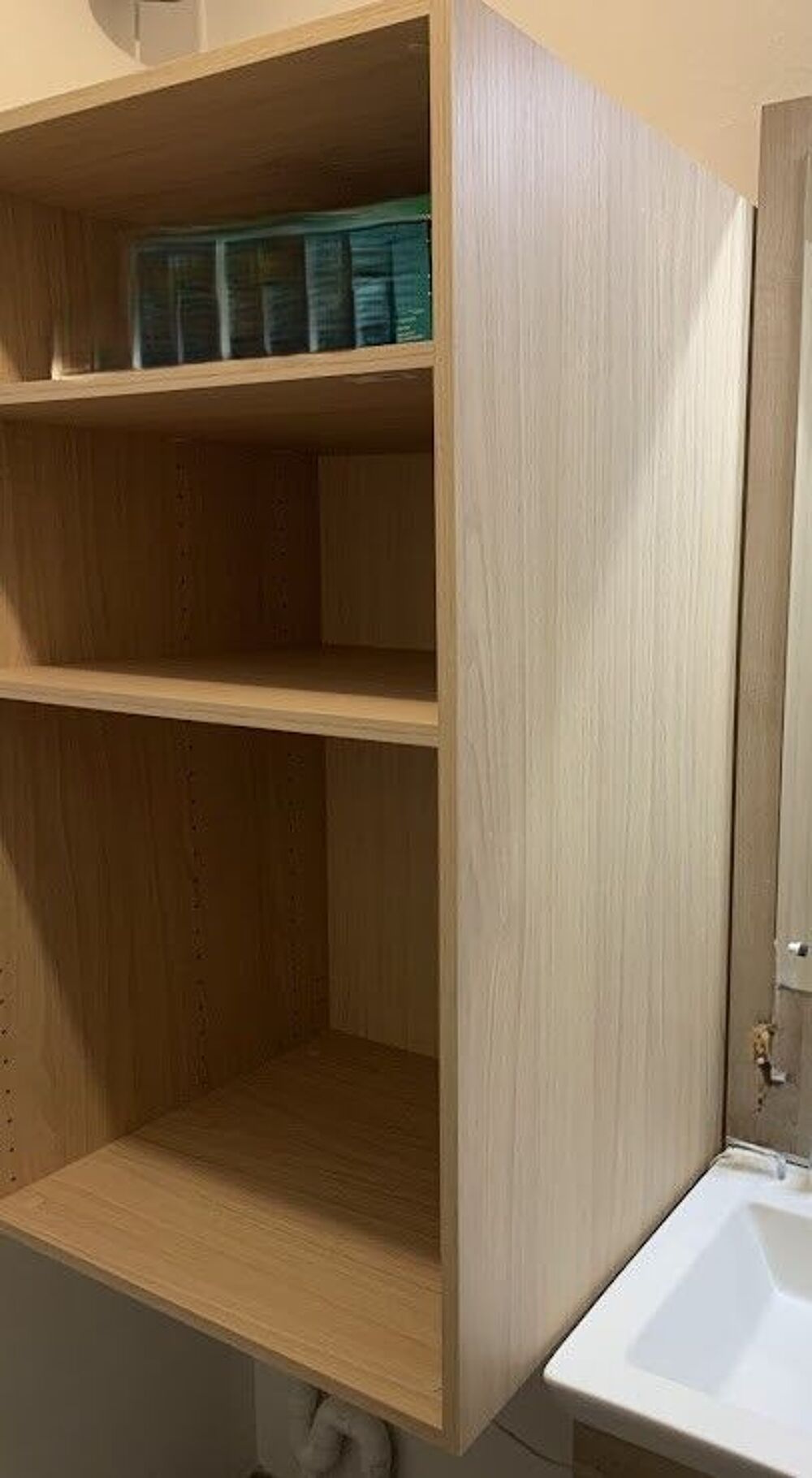 Caisson + 2 tablettes SPACEO Evo'M effet ch&ecirc;ne, Meubles
