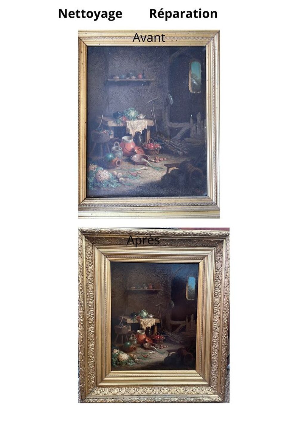 Je propose le nettoyage de tableau &agrave; partir de 100€ Décoration