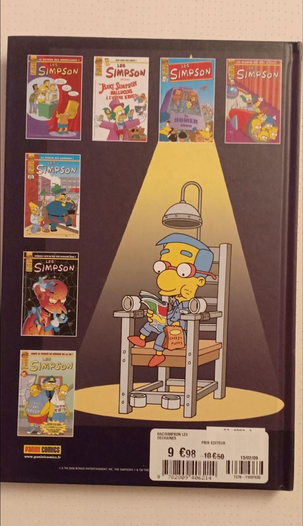 BD les Simpson d&eacute;chain&eacute;s Livres et BD