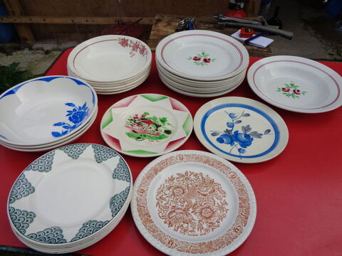 Assiettes anciennes 1 Saint-Sève (33)