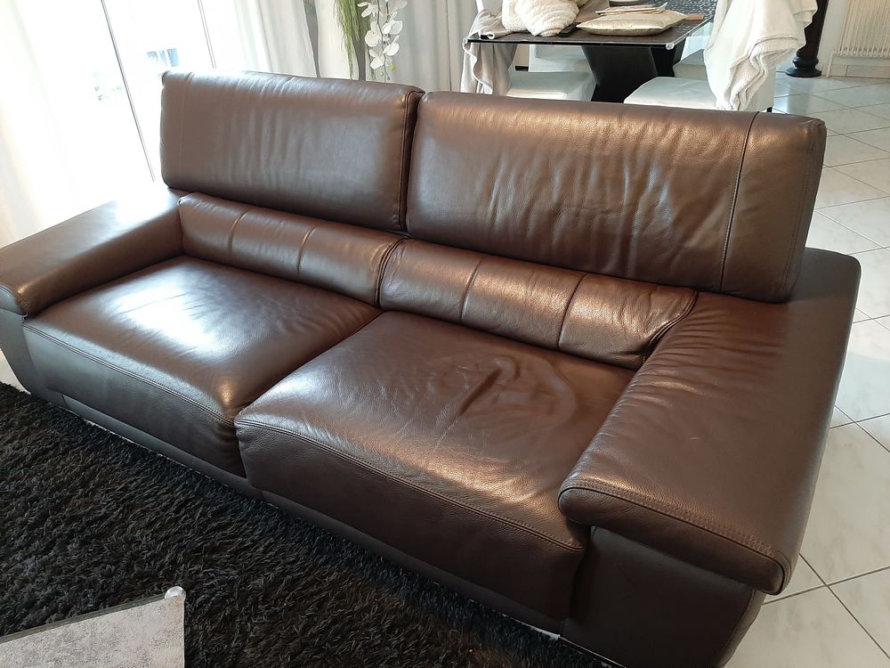 CANAPE CUIR 3PLACES Meubles