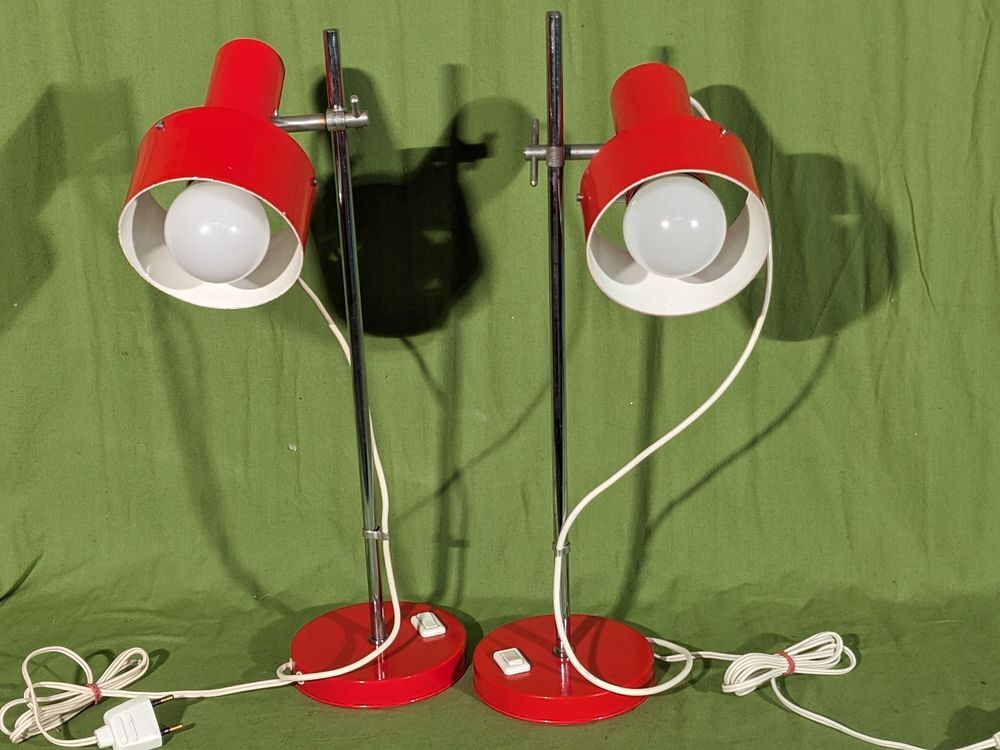Paire de 2 Lampes par Alain Richard 1960, r&eacute;f&eacute;renc&eacute;e 7090, B Décoration