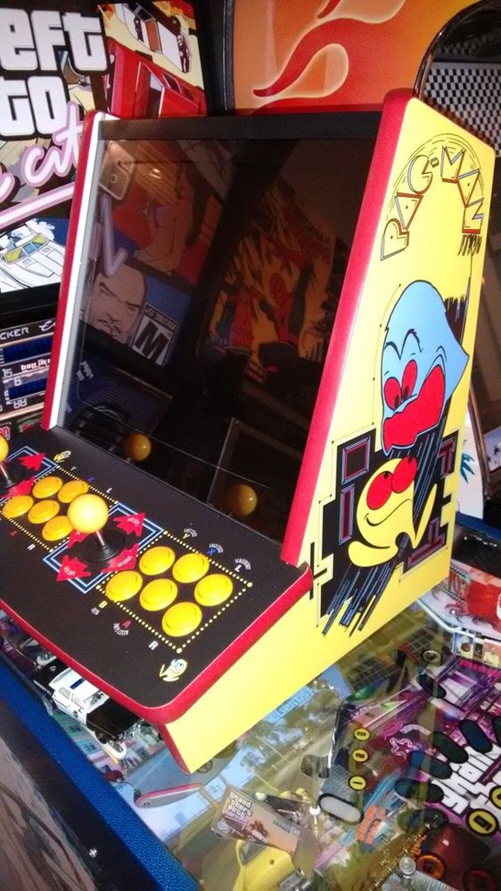 bartop arcade 2 joueurs 64go pac man - raspberry3 Jeux / jouets
