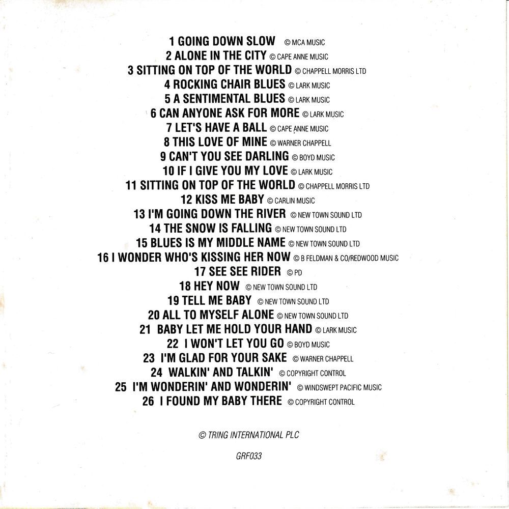 CD Ray Charles Blues Is My Middle Name CD et vinyles